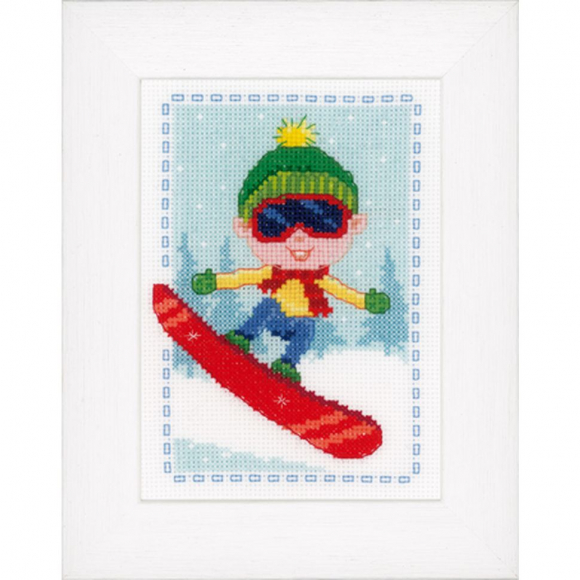Набор для вышивания VERVACO арт.PN-0147937 Сноубордист 13х18 см