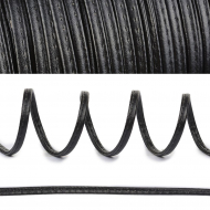 Шнур круглый матовый (иск.кожа) TBY.LRM05.1 05мм цв.черный уп.50м