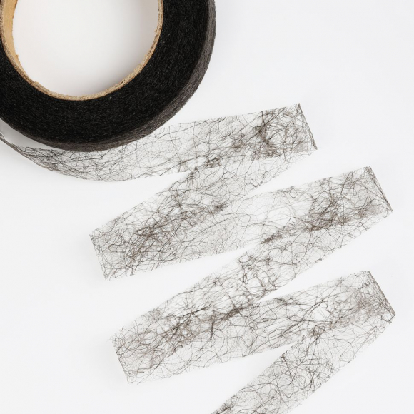 Паутинка Idealtex 15мм цв.черный 23 г/м? рул.25м