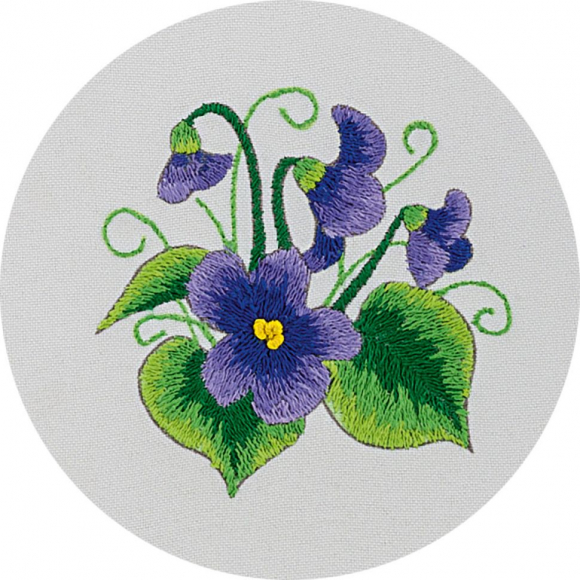 Набор для вышивания PANNA арт. C-0945 Лесные фиалки 11х11 см