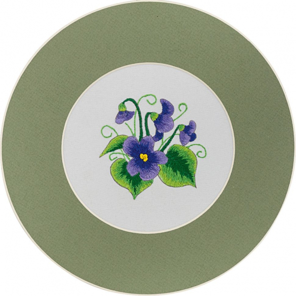 Набор для вышивания PANNA арт. C-0945 Лесные фиалки 11х11 см