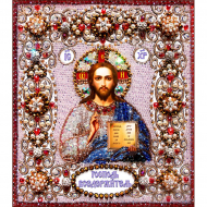 Набор для вышивания хрустальными бусинами ОБРАЗА В КАМЕНЬЯХ арт. 77-Ц-03 Господь Вседержитель 16,5х18,5 см Набор для вышивания хрустальными бусинами ОБРАЗА В КАМЕНЬЯХ арт. 77-Ц-03 Господь Вседержитель 16,5х18,5 см