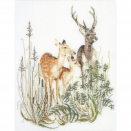Набор для вышивания THEA GOUVERNEUR арт.938 Семья оленей 36х46 см