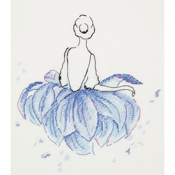 Набор для вышивания PANNA арт. C-1949 Балерина. Лотос 20х20 см Набор для вышивания PANNA арт. C-1949 Балерина. Лотос 20х20 см