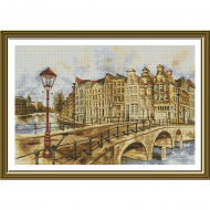 Набор для вышивания мулине НОВА СЛОБОДА арт.РЕ3501 Амстердам 42х28 см