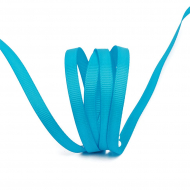 Лента Ideal репсовая в рубчик шир.6мм цв. 340 ярк.голубой уп.27,42м