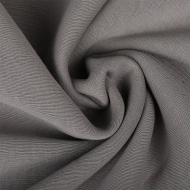 Ткань трикотаж Футер 3х нитка начес хлопок 320г пенье 185см серый 18-0201 уп.6м