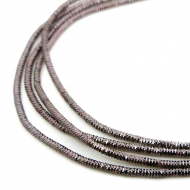 Канитель трунцал мягкая, фигурная арт.KAN/MN1-22 глянец, цв.графит уп.100 г