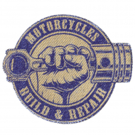 160090_Термоаппликация "Мотоциклы"