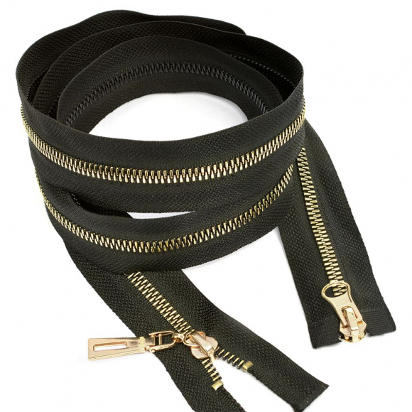 Молния MaxZipper трактор №8 TT2, н/р 18см, цв.черн/золото уп.10шт