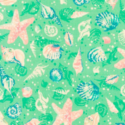 Ткань для пэчворка PEPPY Sunset Coast 122 г/м? 100% хлопок цв.WEL-20024-241 SEAFOAM уп.50х55 см