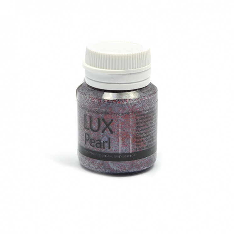 Акриловая краска LUXART Pearl арт.str.R28V20 Коричневый темный глиттер перламутровый 20 мл.