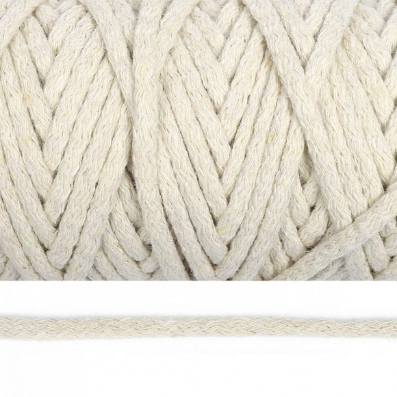 Шнур круглый х/б 06мм цв.2042 льняной уп.50м Шнур круглый х/б 06мм цв.2042 льняной уп.50м