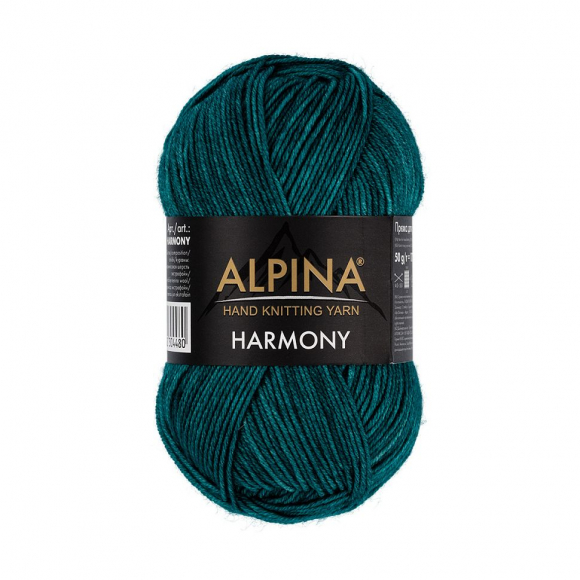 Пряжа ALPINA HARMONY (100% мериносовая шерсть) 10х50г/175м цв.07 зеленый Пряжа ALPINA HARMONY (100% мериносовая шерсть) 10х50г/175м цв.07 зеленый
