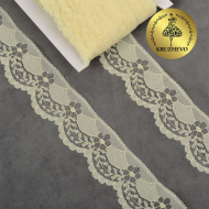 Кружево-трикотаж KRUZHEVO арт.TBY 1661 шир.40мм цв.02 молочный, уп.27,4м
