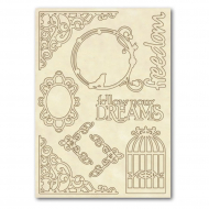 103743_Набор высеченных декоративных элементов "Уголки и надписи"