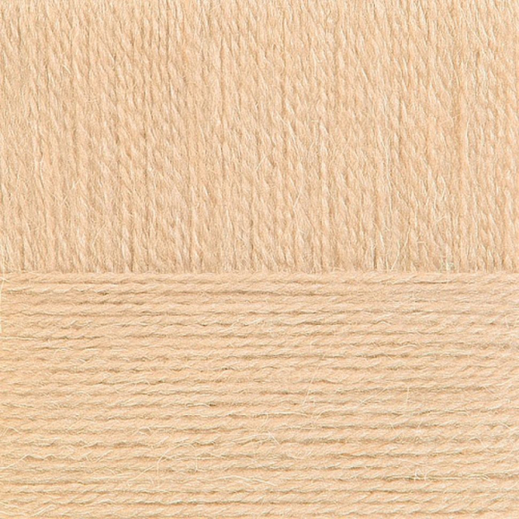 Пряжа для вязания ПЕХ Ангорская тёплая (40% шерсть, 60% акрил) 5х100г/480м цв.442 натуральный