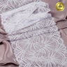 Кружево-стрейч KRUZHEVO арт.TBY.40039 шир.185мм цв.001 белый уп.25м