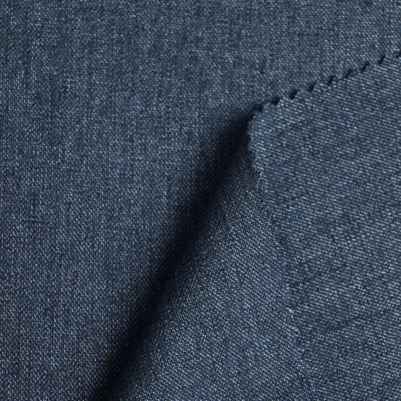 Ткань Джинс 213 г/м? 80% полиэстер, 15% вискоза, 5% спандекс шир.150 см арт.Р.18514.04 цв.04 синий уп.25м
