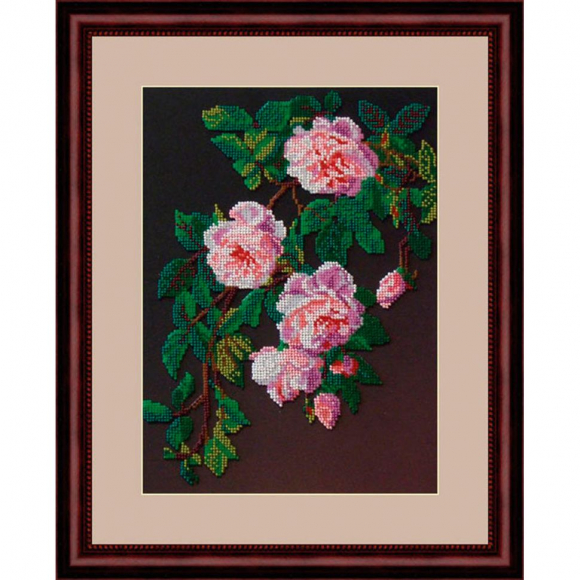 Набор для вышивания бисером «Розовые розы»