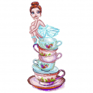 Рисунок на канве МАТРЕНИН ПОСАД арт.24х47 - 1913 Чайная фея