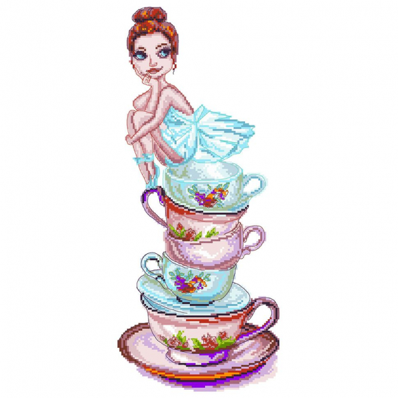 Рисунок на канве МАТРЕНИН ПОСАД арт.24х47 - 1913 Чайная фея