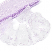 Кружево капрон KRUZHEVO арт.TBY 30011 шир.65мм цв.045(141S) св.сиреневый уп.13,7м