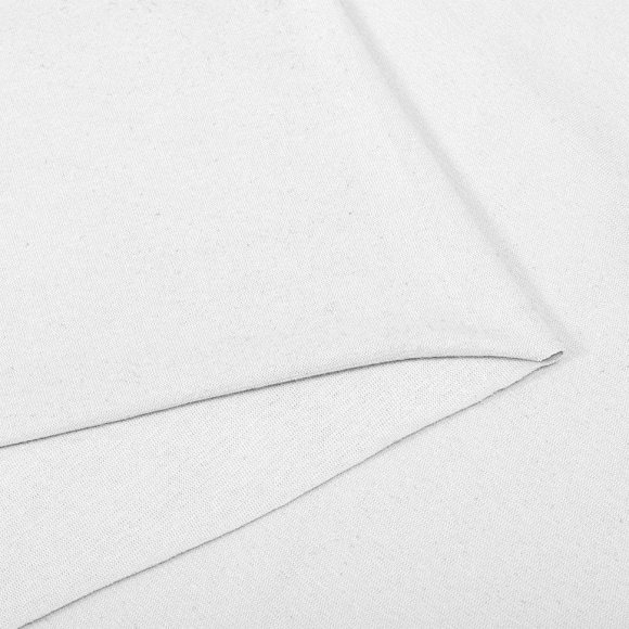 Ткань трикотаж Рибана с лайкрой 215г пенье 80-90см белый уп.3м