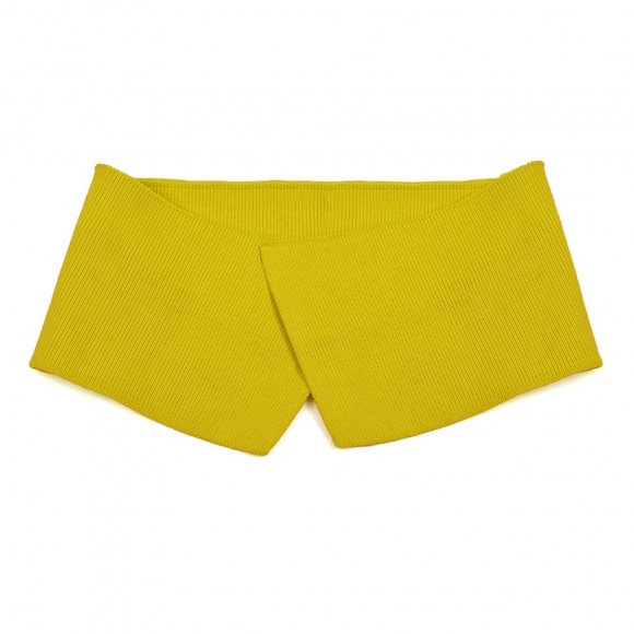 Воротник для поло, х/б 100% Россия DTP-1040 цв.желтый разм.10х40 см (±1) уп.10шт