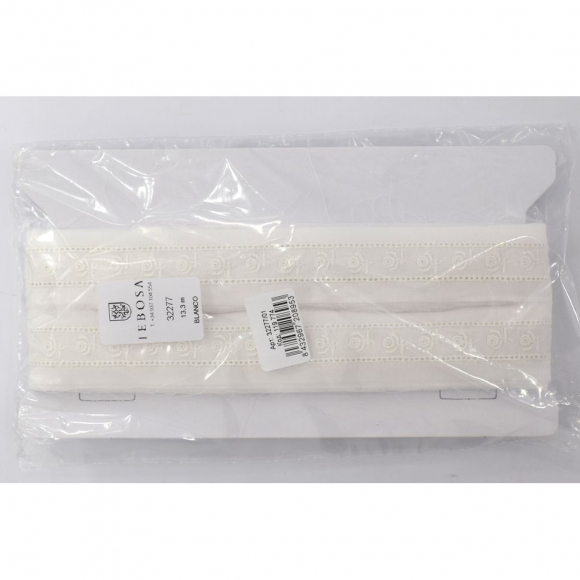 119774_Шитье-вышивка на батисте, прошва, 25 мм, цвет белый