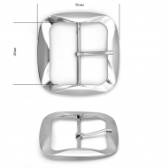 Пряжка металлическая TBY.1671 55х56мм, внутр. размер 40мм цв. никель уп. 10шт Пряжка металлическая TBY.1671 55х56мм, внутр. размер 40мм цв. никель уп. 10шт