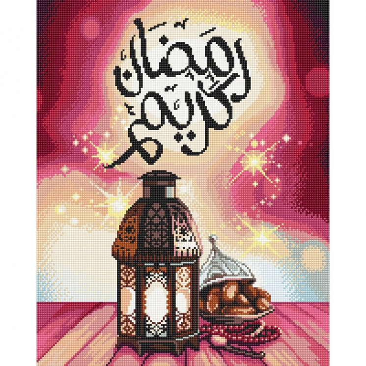 Кристальная мозаика на холсте ФРЕЯ арт.ALVK-20 Щедрый Рамазан 50х40 см