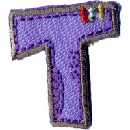 60751_Термоаппликации HKM "Буква "Т" цветная