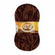Пряжа ADELIA DOLLY VELOUR (100% микрополиэстер) 5х100г/93м цв.24 коричневый
