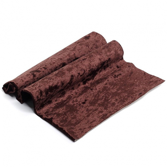 Плюш винтажный М-4006 арт.КЛ21882 50х50см, т.коричневый 100% п/э