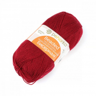 Пряжа для вязания ПЕХ Бисерная (100% акрил) 5х100г/450м цв.007 бордо