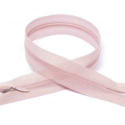 Молния MaxZipper пласт. потайная №3 60см н/р цв.S344 розово-бежевый уп.50шт