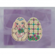 Набор для вышивания MILL HILL Кролик Jim Shore 7х9 см