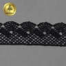 Кружево гипюр KRUZHEVO арт.TR.8GB8540E шир.45мм цв.02 черный уп.9м