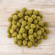 62378_Помпоны декоративные, россыпь, диаметр 20 мм, 100 шт, цвет хаки