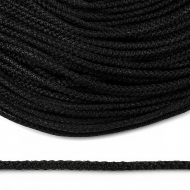 Шнур круглый полипропилен 04мм цв.черный уп.100м