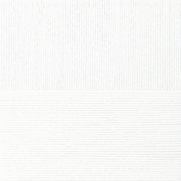 Пряжа для вязания ПЕХ Классический хлопок (100% мерсеризованный хлопок) 5х100г/250м цв.001 белый