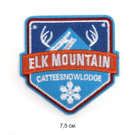 Термоаппликации вышитые арт.TBY.2272 Mountain 7,5см, уп.10шт