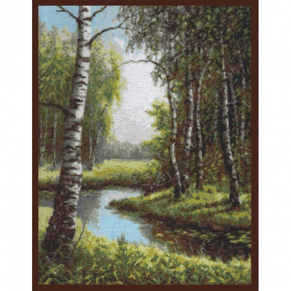 Набор для вышивания ПАЛИТРА арт.08.002 Березовая роща 31х39 см Набор для вышивания ПАЛИТРА арт.08.002 Березовая роща 31х39 см
