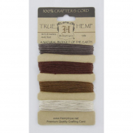 62115_Шнуры на блистере HEMPTIQUE #10 - 0,5 мм, 4 цвета по 12,8 м