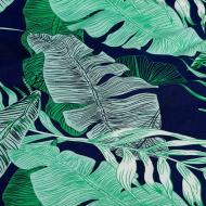 Ткань Штапель 90 г/м? 100% вискоза шир.145 см арт.TBY.Vi.pr.E791.1 цв.01 синий рул.25м