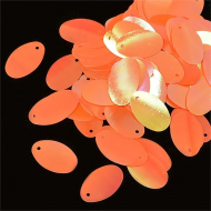 Пайетки россыпью арт.TBY-FLK677 14х29мм цв.327 оранжевый уп.50г