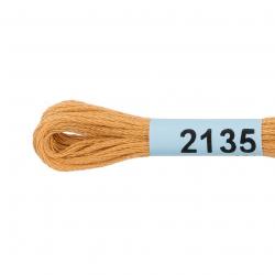 Нитки для вышивания Gamma мулине (0820-3070) 100% хлопок 24 x 8 м цв.2135 золотисто-коричневый