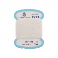 Нитки для вышивания SumikoThread JST3 9 100% шелк 40 м цв.403 молочный
