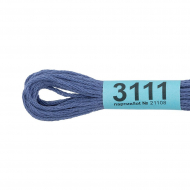 Нитки для вышивания Gamma мулине (3071-3172) 100% хлопок 24 x 8 м цв.3111 серо-сиреневый